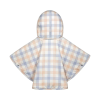 Winterponcho - Checker grey cream